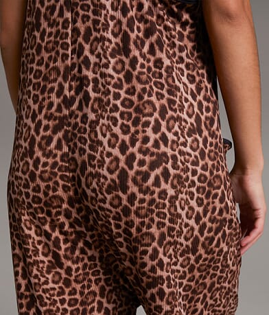 Cheetah Ribbed Jumpsuit thumbnail 5