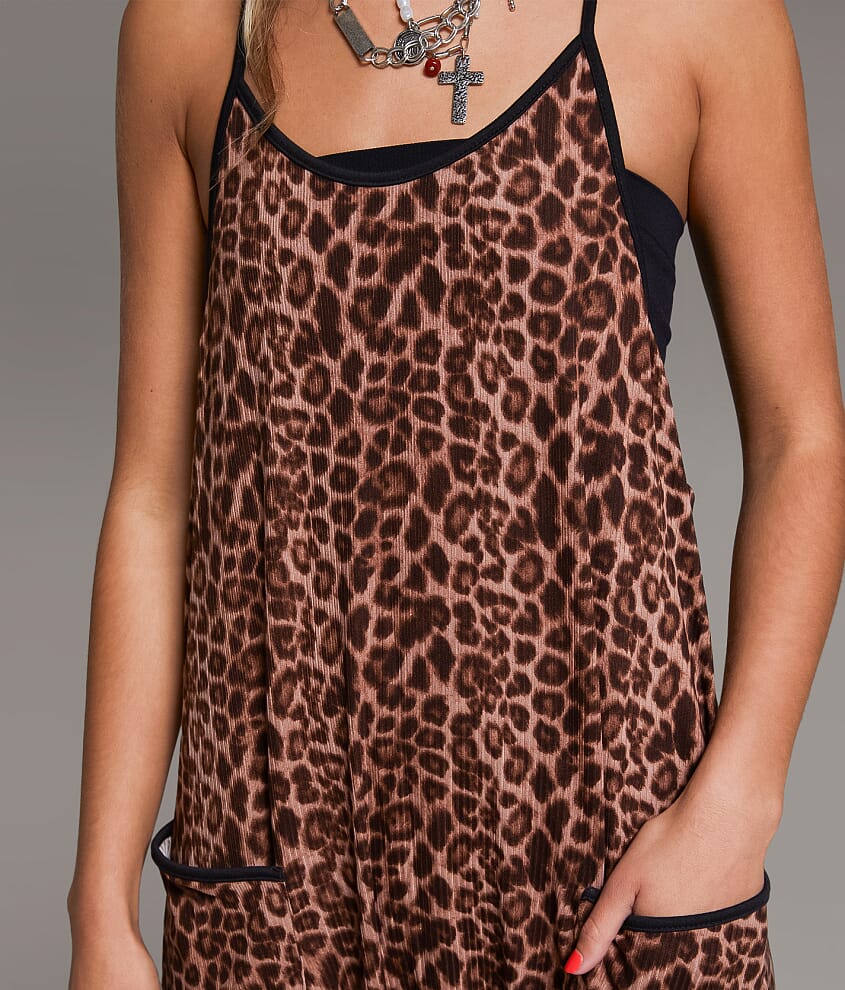 Cheetah Ribbed Jumpsuit