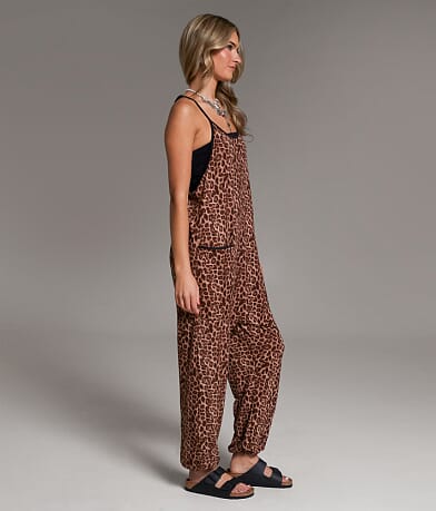 Cheetah Ribbed Jumpsuit thumbnail 3