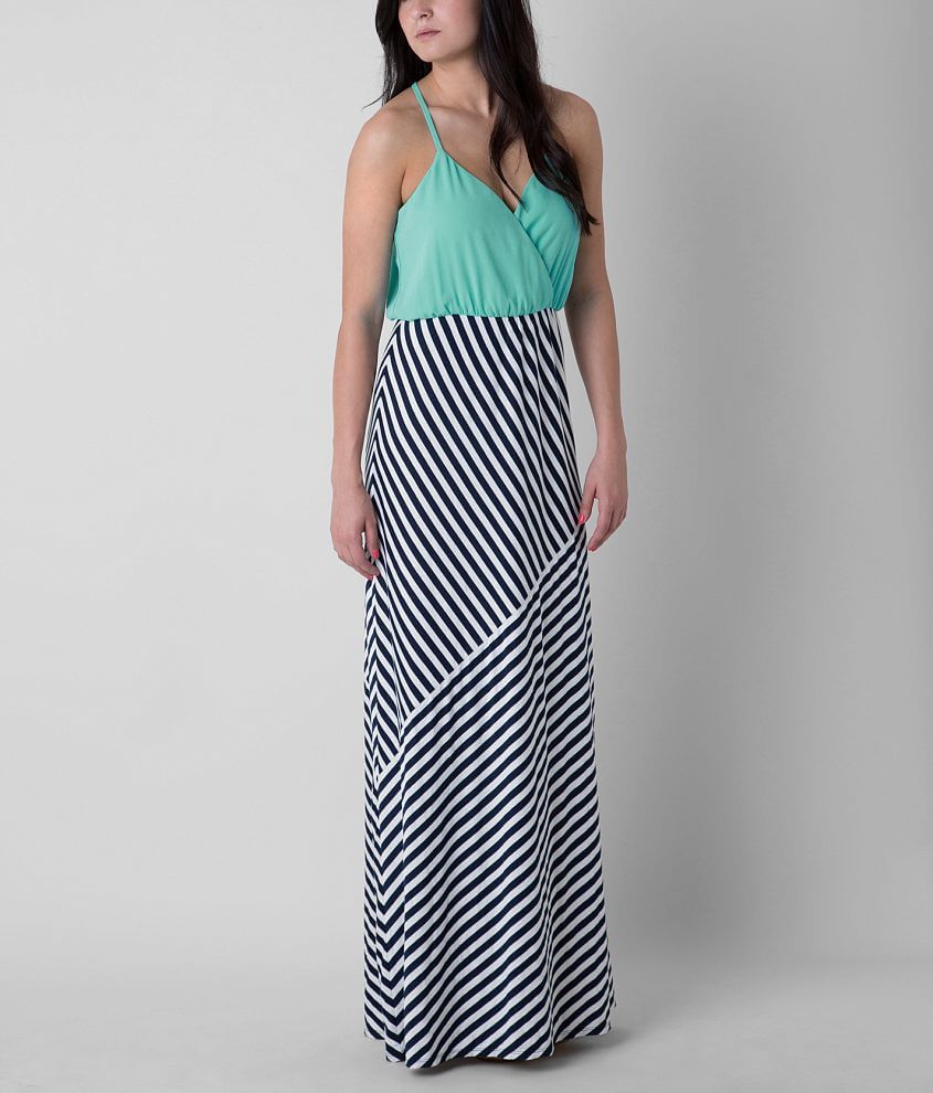 Daytrip Striped Maxi Dress front view