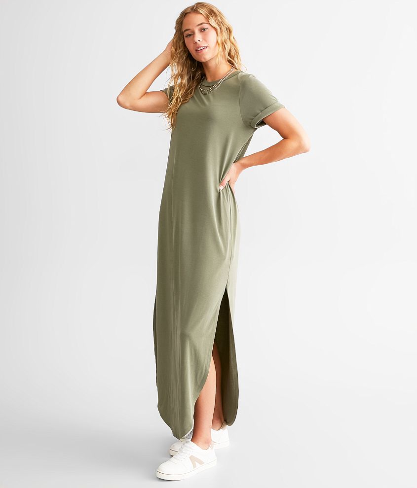 BKE T-Shirt Maxi Dress front view