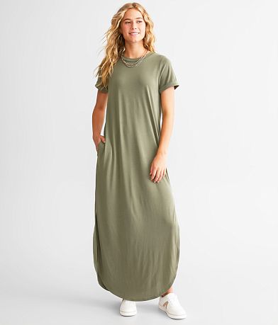 BKE T-Shirt Maxi Dress FULL_LEFT_SIDE