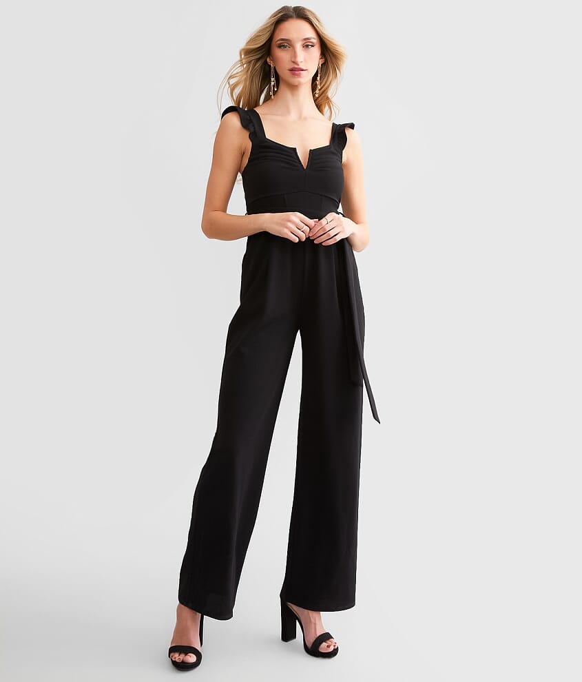 Willow & Root Ruffle V-Wire Jumpsuit