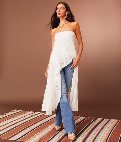 Sterling &amp; Stitch Eyelet Maxi Skirt misc detail 2 view