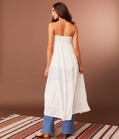 Sterling &amp; Stitch Eyelet Maxi Skirt misc detail 3 view