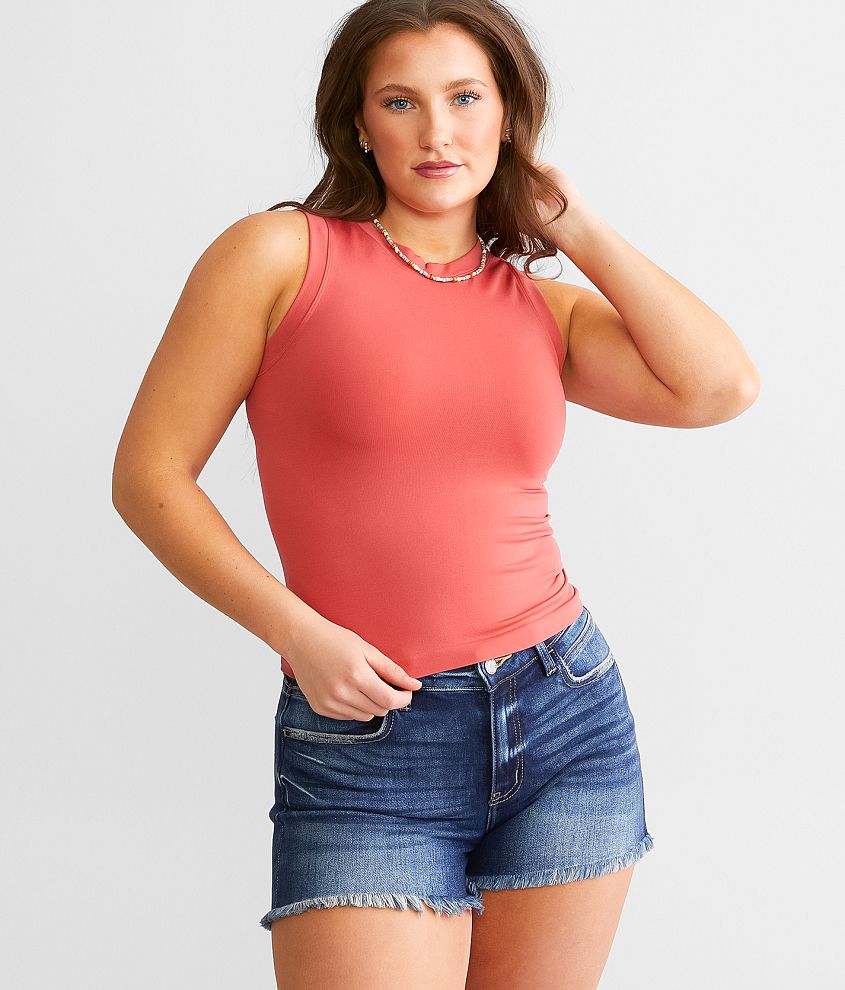 BKE core The High Neck Contour Tank Top - Women's Tank Tops
