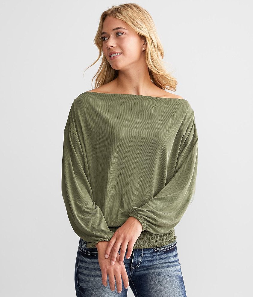 Wide Neck Top