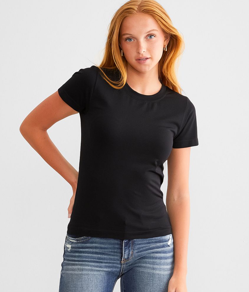 BKE core High Neck Contour Top - Women's Shirts/Blouses in Black