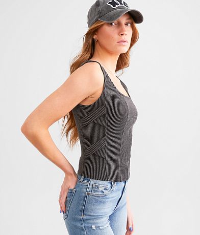 Gilded Intent Textured Tank Top front view
