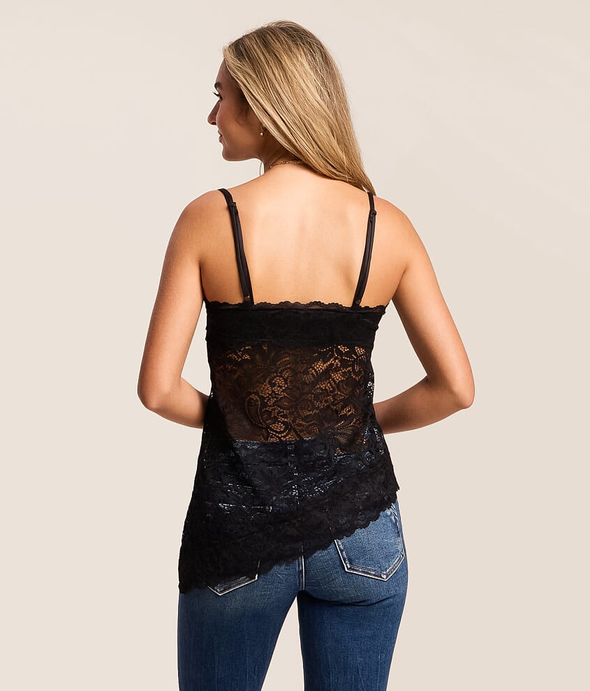 Asymmetrical Lace Tank Top - thumbnail 3