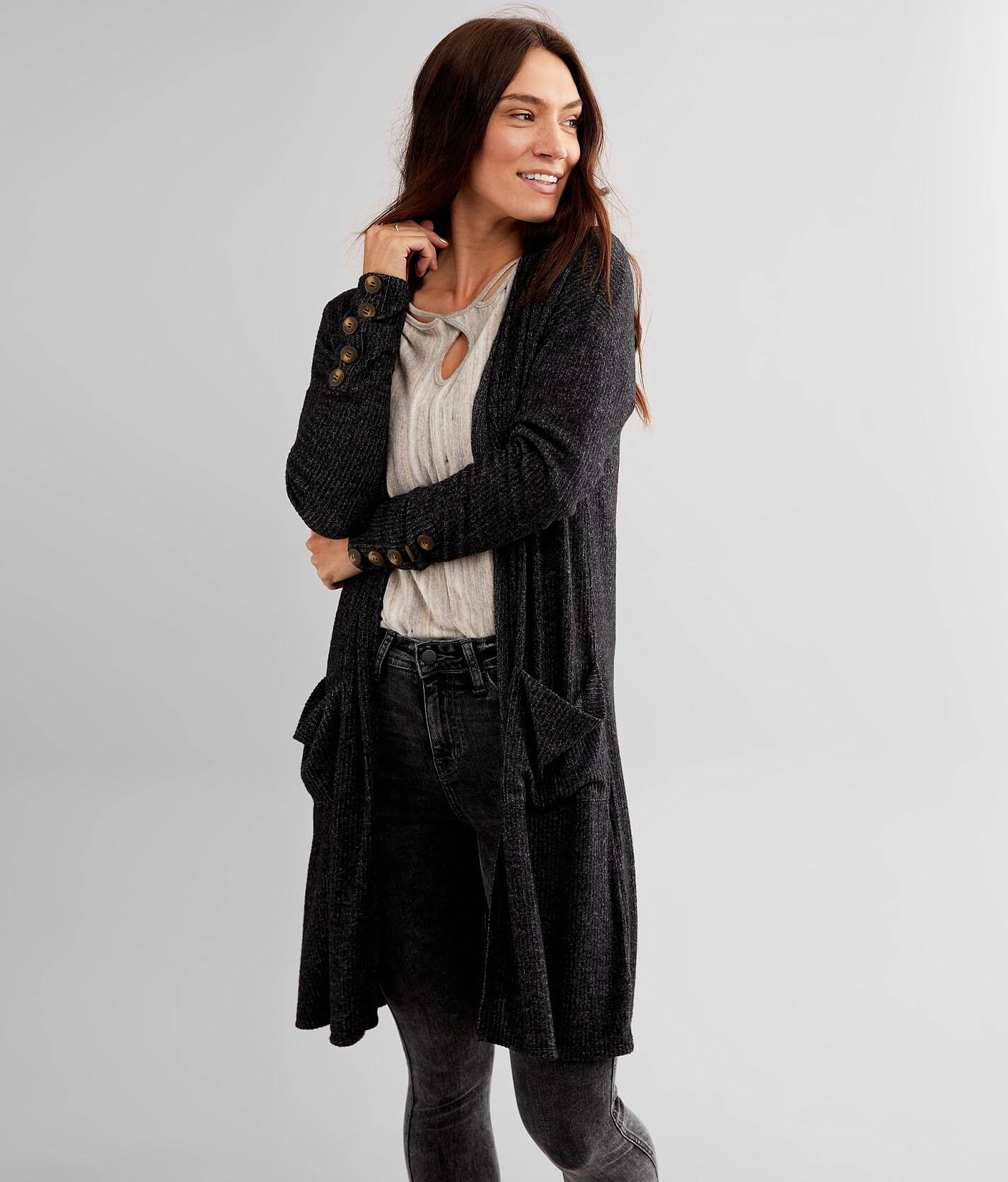 buckle cardigan