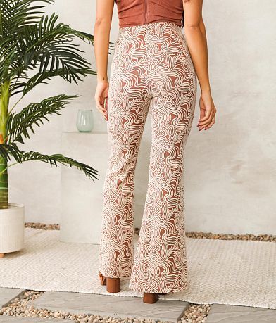 Willow &amp; Root High Waisted Split Flare Pant back view
