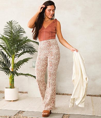 Willow &amp; Root High Waisted Split Flare Pant misc detail 2 view
