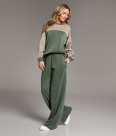 BKE Wide Leg Pant front view