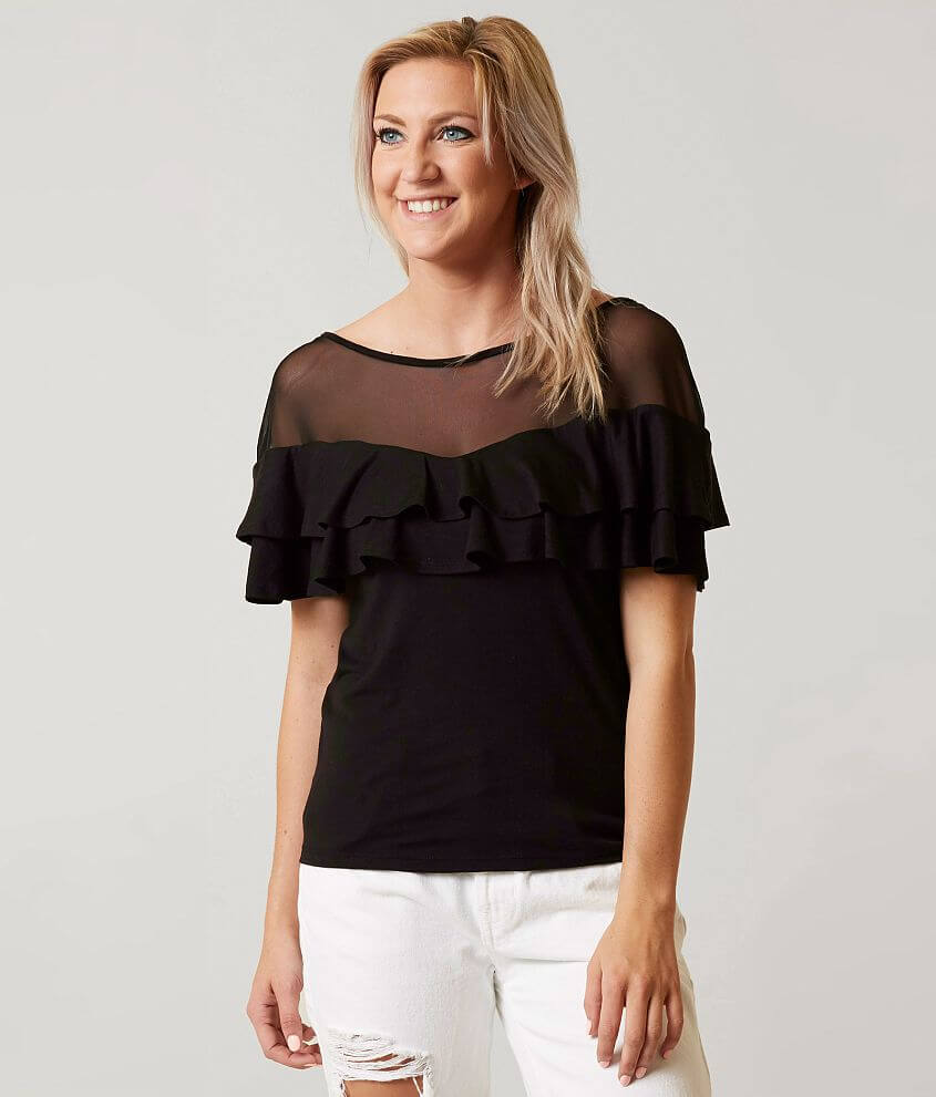 Daytrip Ruffle Top front view