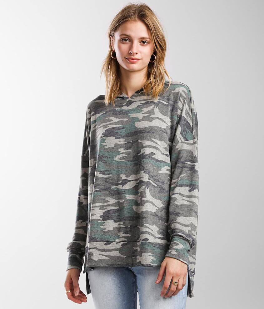 Camo print hot sale hoodie women's