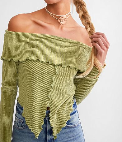 Willow &amp; Root Split Front Off The Shoulder Top MISC_DETAIL_1