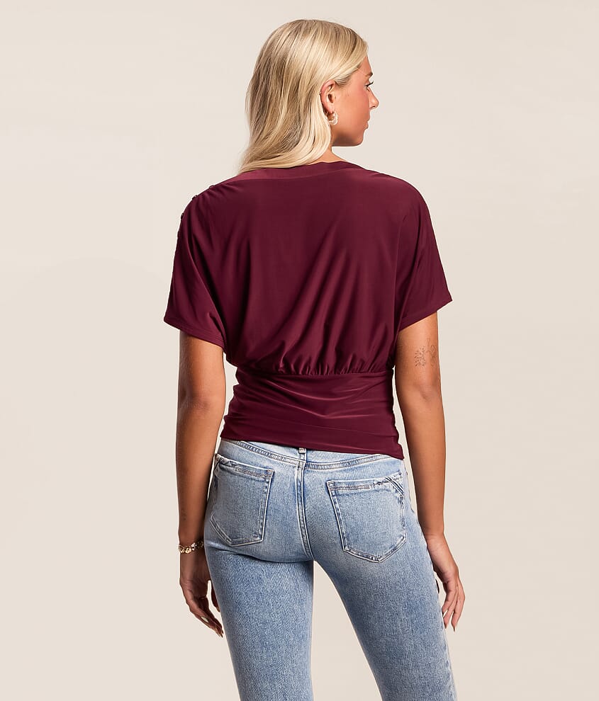 Off The Shoulder Button Top