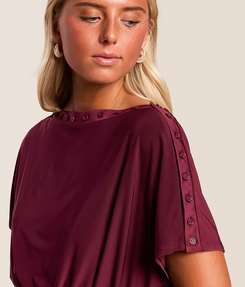 Off The Shoulder Button Top