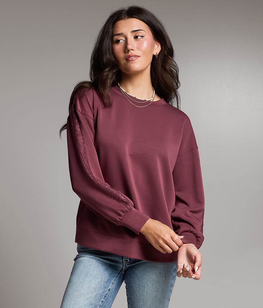 Lace Trim Pullover - thumbnail 2