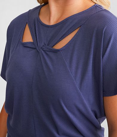 Daytrip Twisted Front Dolman Top misc detail 1 view