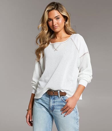 BKE Contrast Stitch Top front view