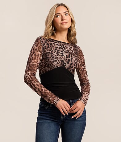 Pieced Cheetah Top