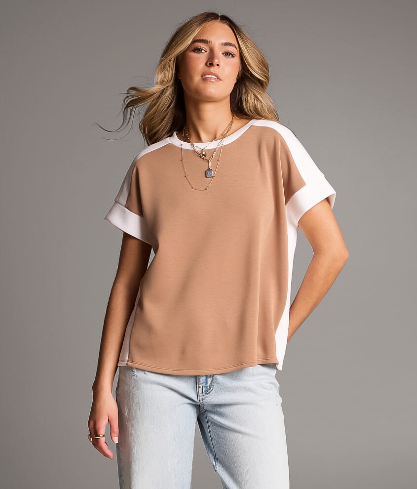 Color Block Dolman Pullover