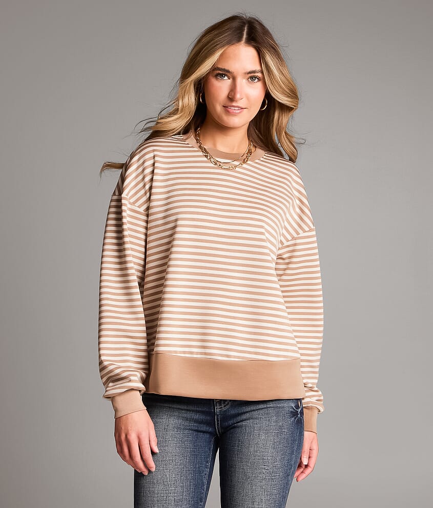Striped Knit Pullover