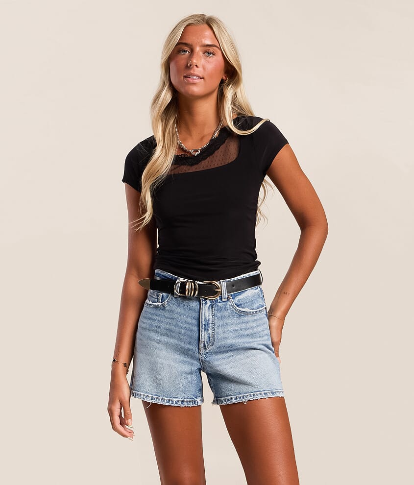 Willow & Root Swiss Dot Layered Lace Top - Women's Shirts