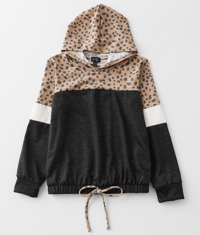 Star print colorblock online sweatshirt