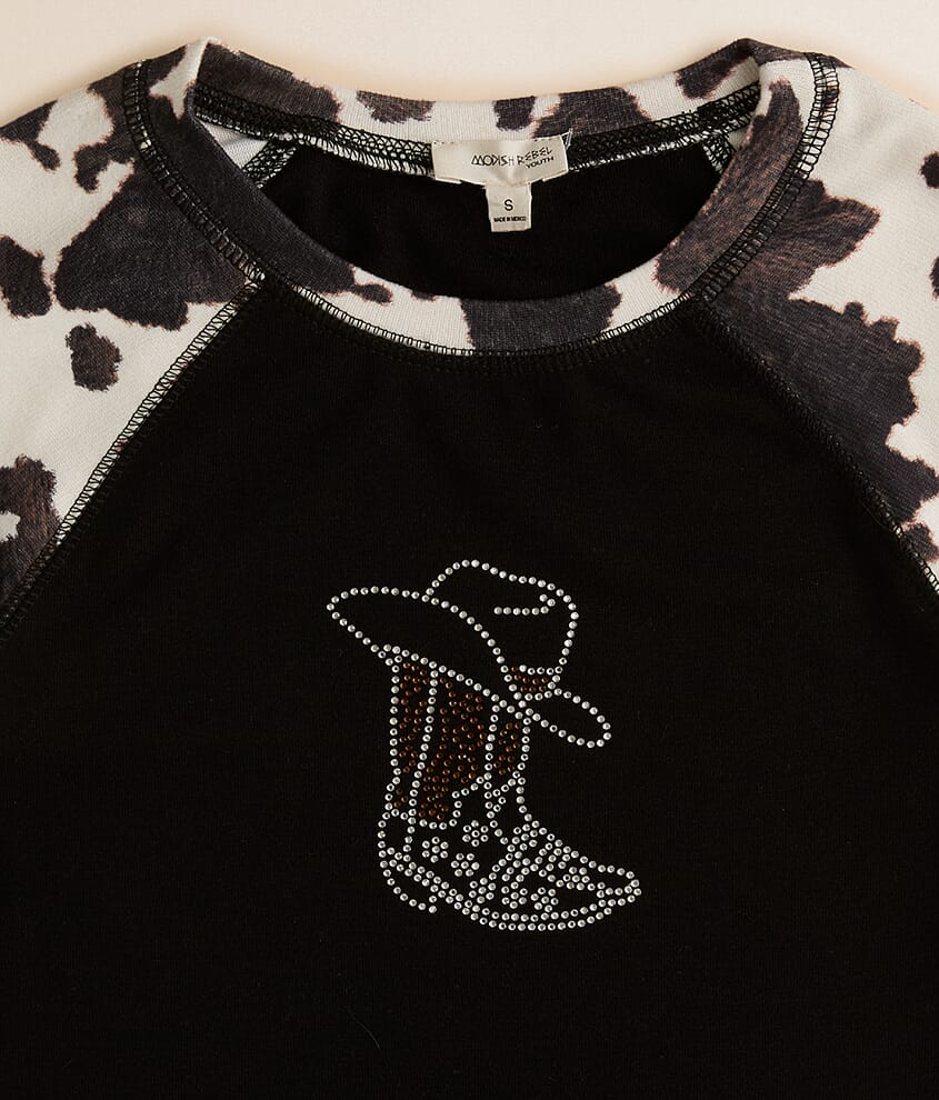 Girls - Rhinestone Hat & Boots Top