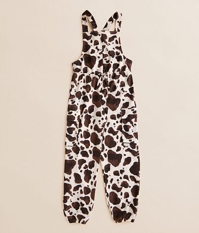 BKE Girls - Cargo Jogger Overalls front view