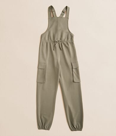BKE Girls - Cargo Jogger Overalls front view
