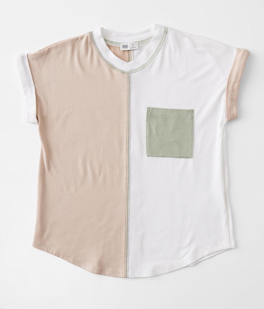 Girls - BKE Color Block T-Shirt front view