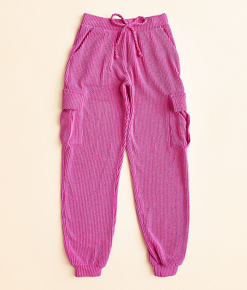 Girls - Willow &#38; Root Urban Ribbed Cargo Jogger front view