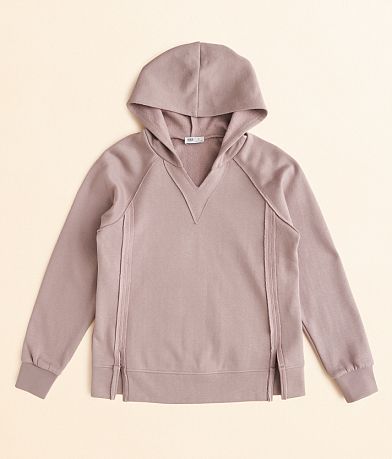 BKE Girls - Split Neck Hooded Sweatshirt front view