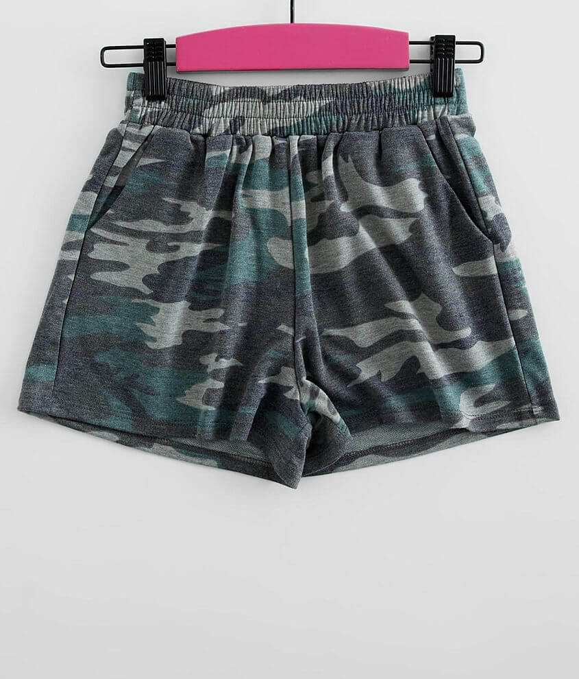 Girls - Daytrip Camo Knit Short front view