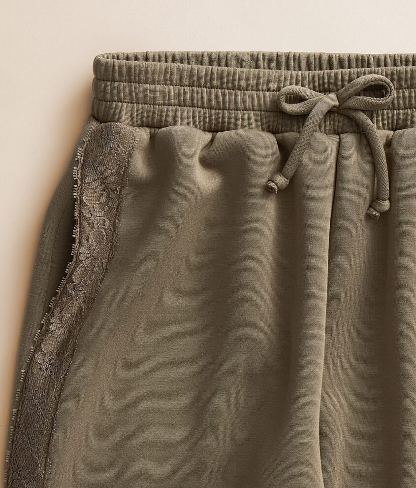 Girls - Lace Trim Jogger