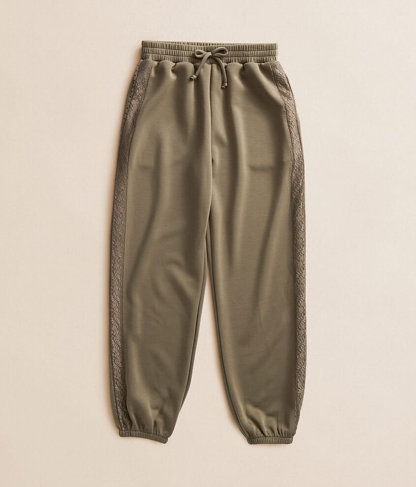 Girls - Lace Trim Jogger