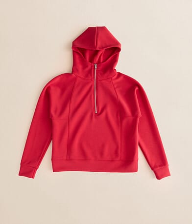 BKE Girls - Quarter Zip Hoodie front view