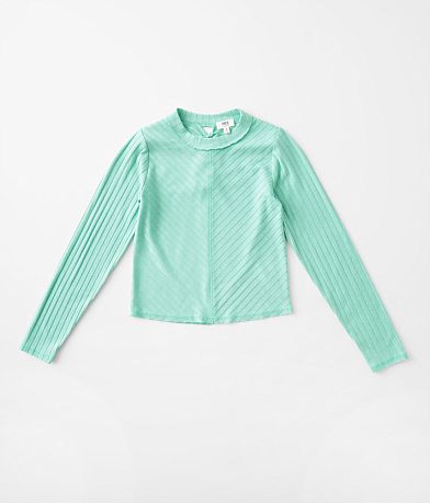 BKE Girls - Wide Ribbed Top front view