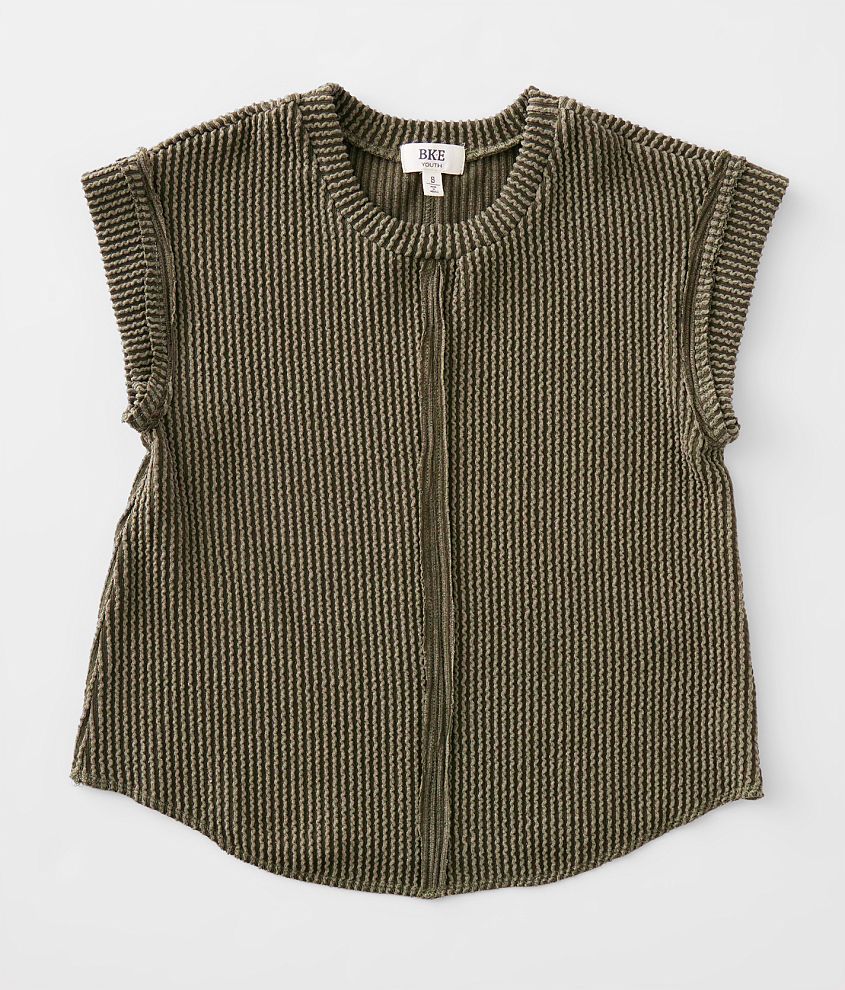 Girls - BKE Ribbed Top front view