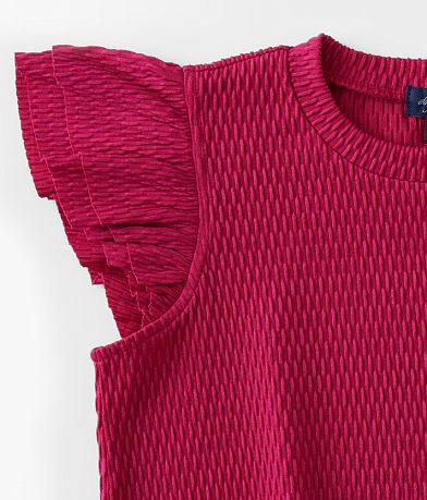 Daytrip Girls - Textured Ruffle Top MISC_DETAIL_1