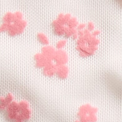 Girls - Flocked Floral Mesh Top thumbnail 4