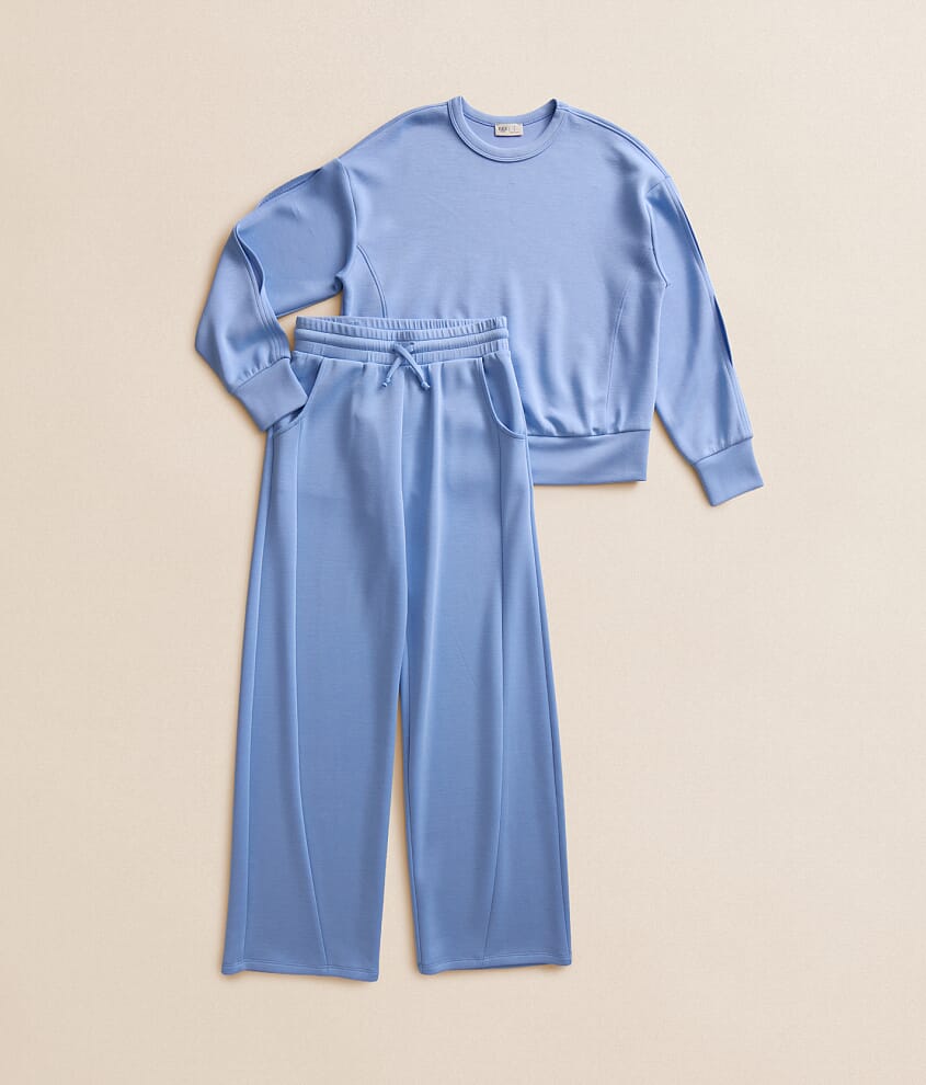 Girls - Pieced Knit Pullover