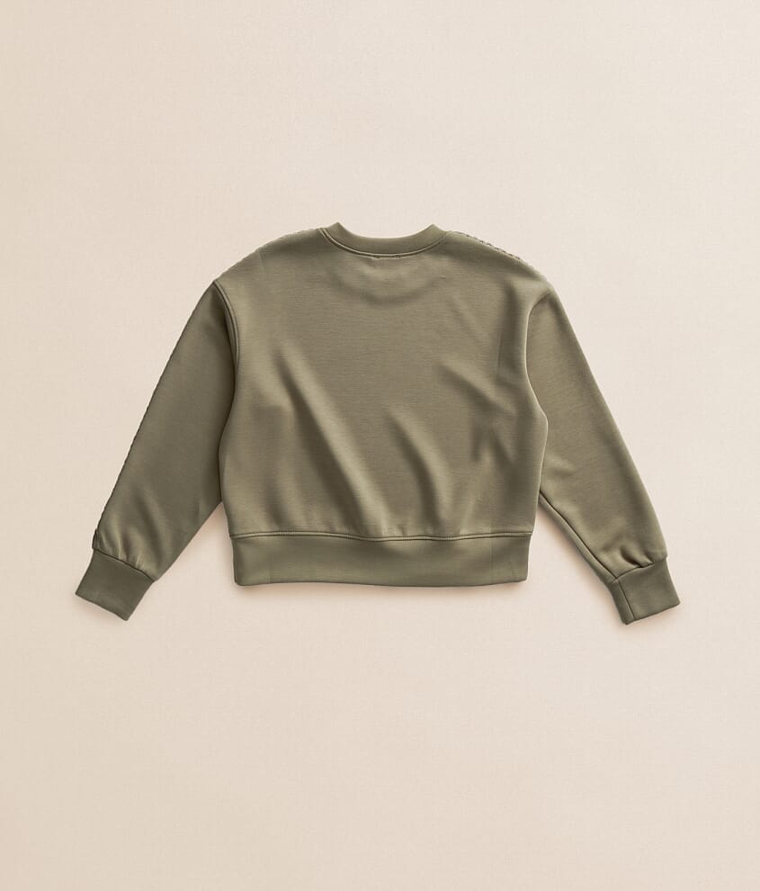 Girls - Lace Trim Pullover