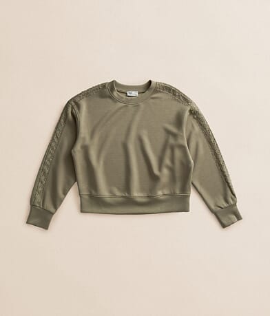 Girls - Lace Trim Pullover