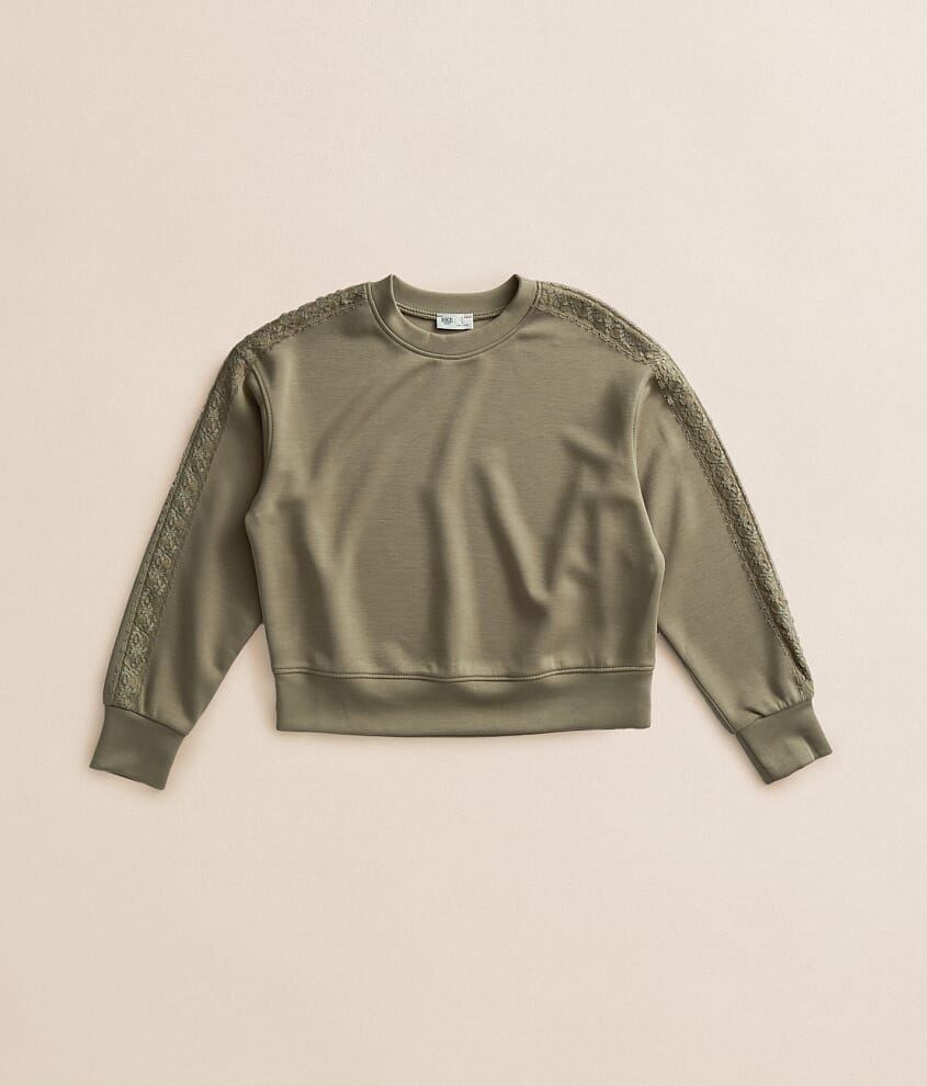 Girls - Lace Trim Pullover