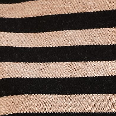 Black and Taupe Stripe